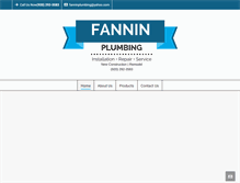 Tablet Screenshot of fanninplumbing.com
